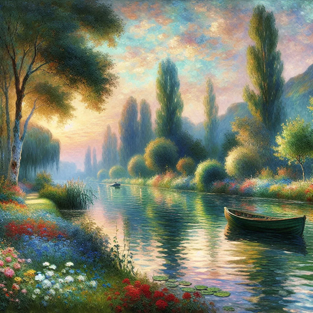 Sorry, Request, Apology, Unable, Fulfill in the style of Monet