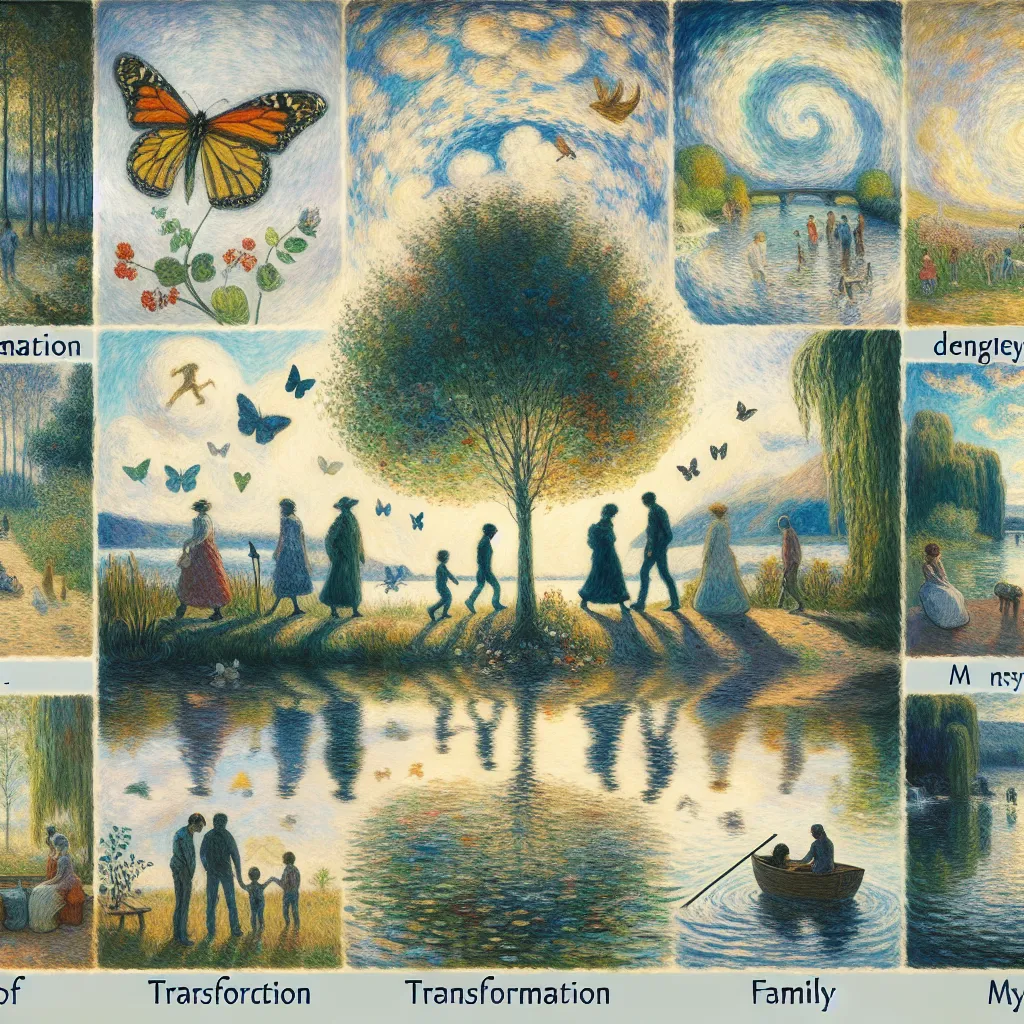 1. Transformation
2. Identity
3. Family
4. Mystery
5. Reflection in the style of Monet