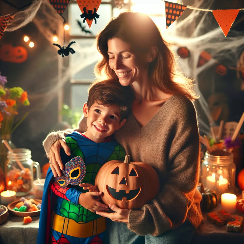 A young boy named Jude prepares for Halloween with his family, but a mysterious transformation leaves him invisible and in the body of his mother, Cassandra, who now searches for him with aching uncertainty. Despite the loss, Cassandra embraces their shared memories and celebrates Halloween in Jude's honor, forever cherishing their bond through costumes and traditions. An emotional tale of love, loss, and enduring family connections unfolds under the glow of Halloween magic.