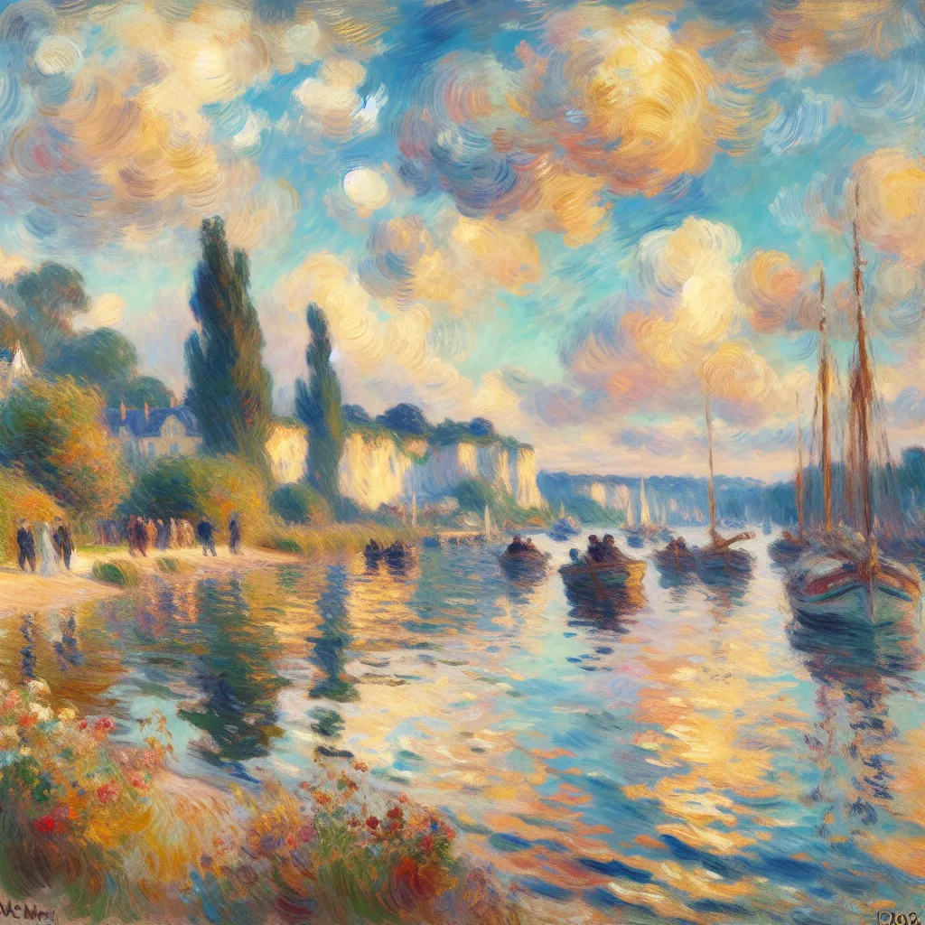 Transformation, Identity, Reality, Memories, Acceptance in the style of Monet