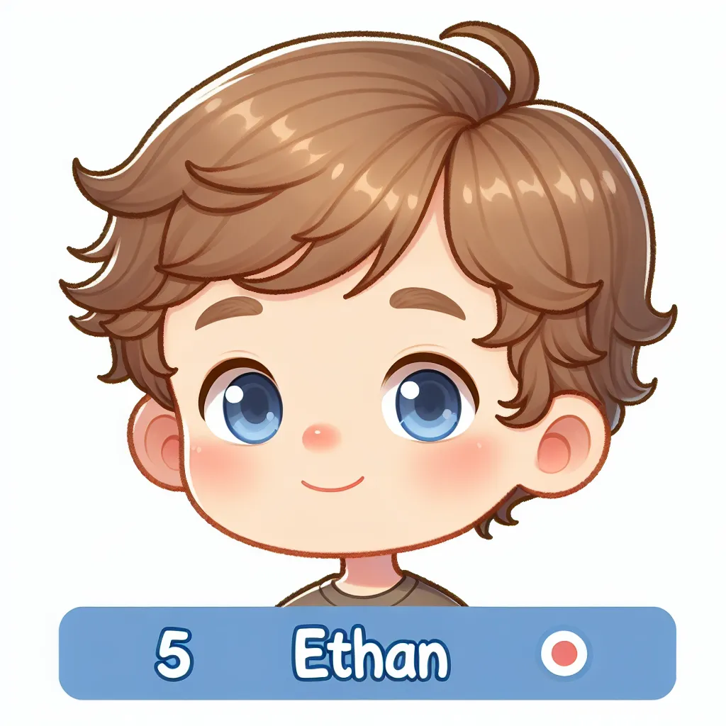 The image accompanying this story could depict a young boy, Ethan, around 5 years old. He has short, slightly wavy light brown hair, blue eyes, and a fair complexion. The image could portray Ethan in a neutral or playful pose, representing his innocence and youth.