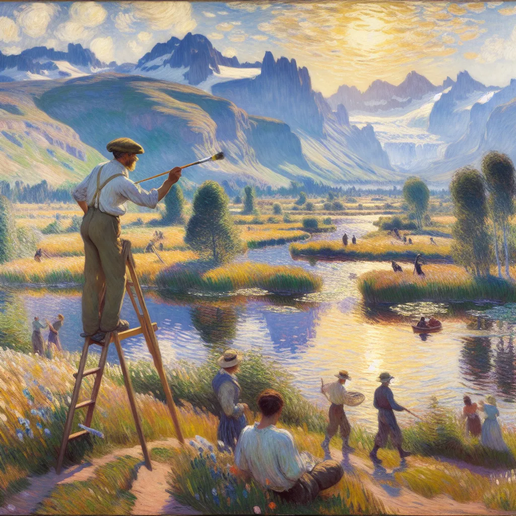 Deliverance, Gallant, Tent, Vulnerability, Indulge in the style of Monet