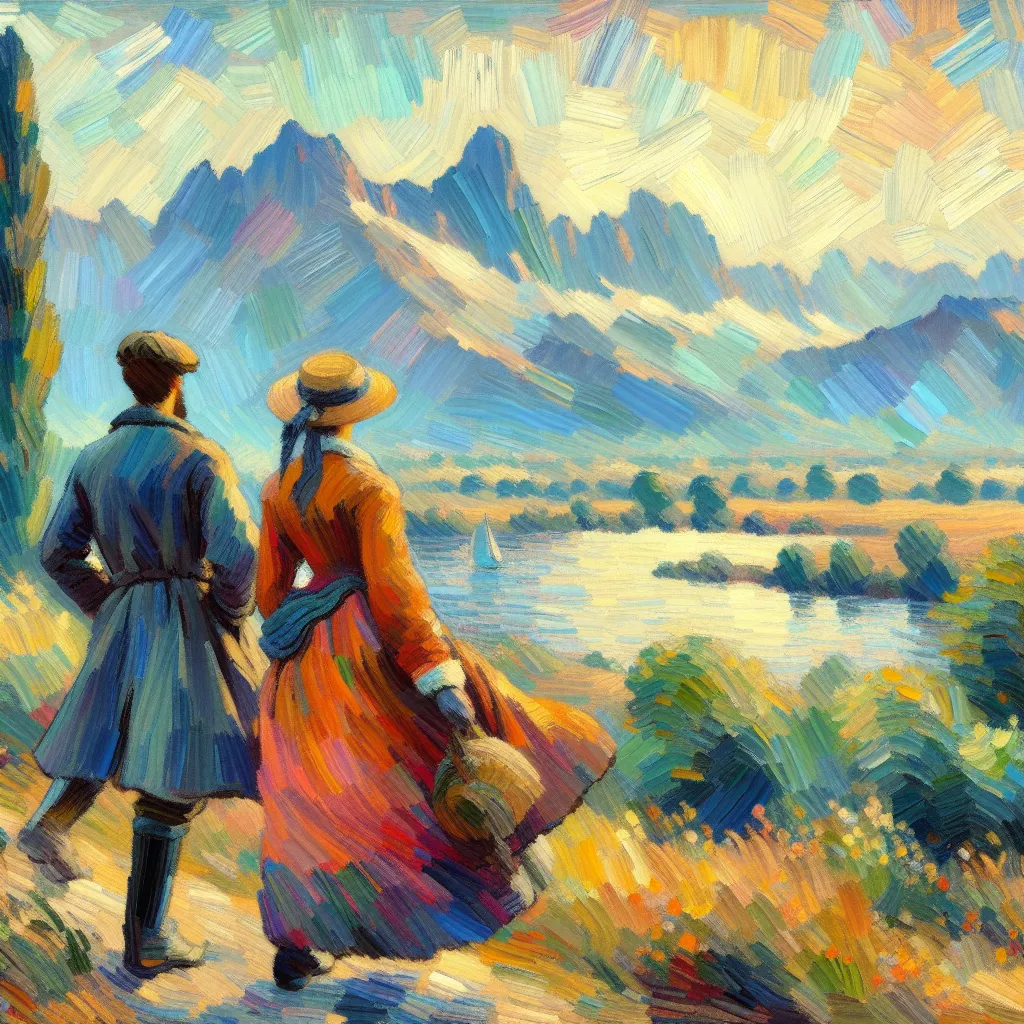 Transformation, Identity, Expectations, Self-confidence, Empowerment in the style of Monet