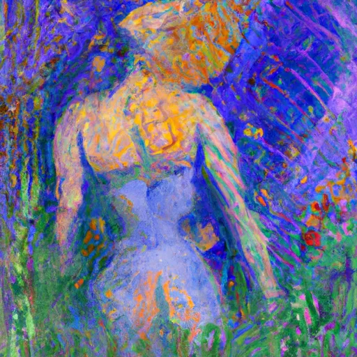 Science, Phenomena, She-Hulk, Musculature, Physiology in the style of Monet