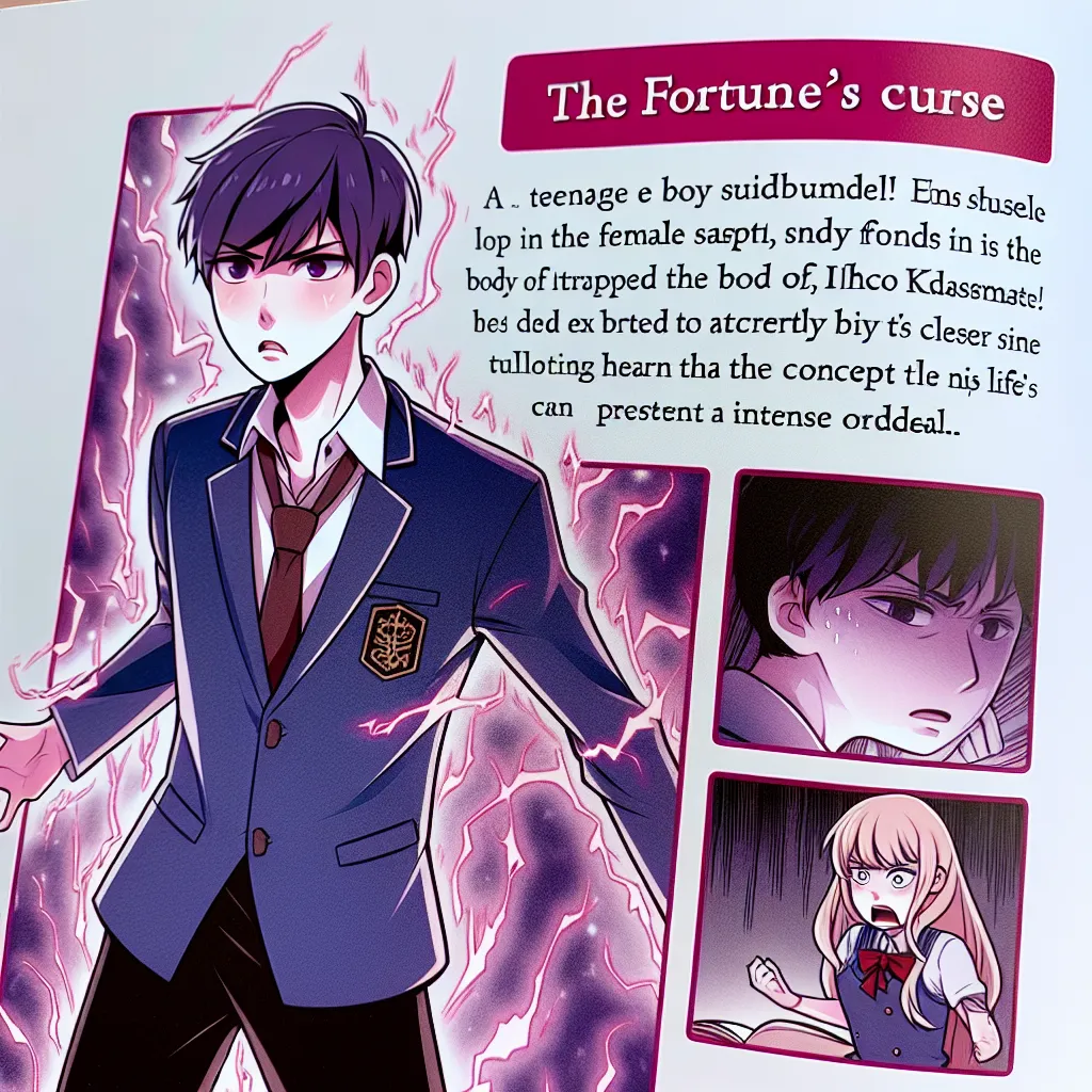 As Ash finds himself trapped inside the body of his classmate, Ichiko, he grapples with the struggles and gender dysphoria that come with his new identity. Forced to navigate the complexities of Ichiko's life, Ash learns that the curse of fortune can be a horrifying experience.