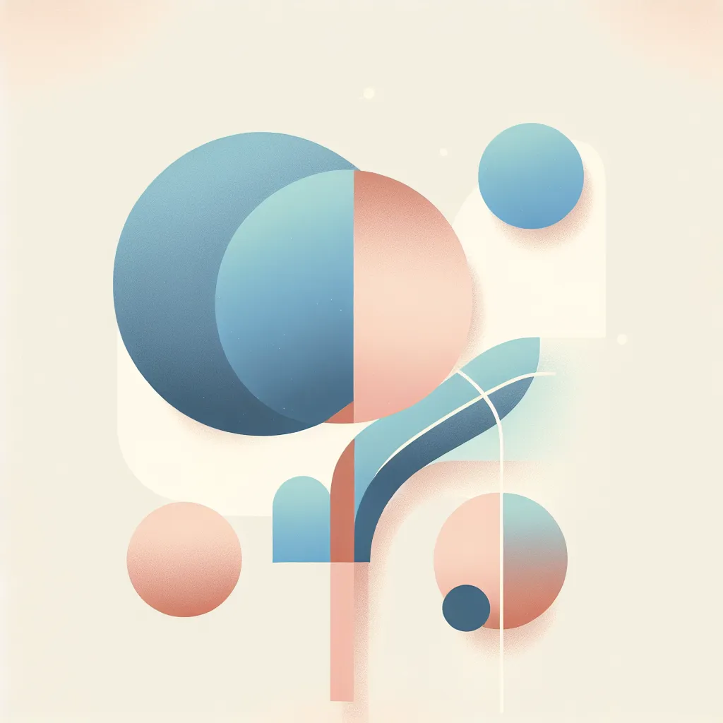 A simplistic and abstract image representing an apology, with soft and muted colors.