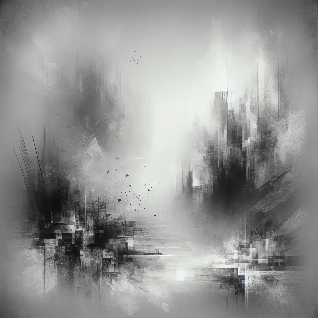 A gray-scale abstract image representing disappointment and unmet expectations.