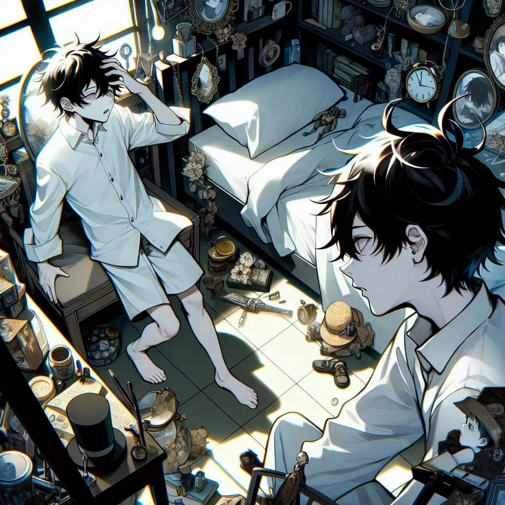 Daisuke Motomiya wakes up in Ken Ichijouji's room, bewildered by the unfamiliar surroundings. He must play the part of Ken while he searches for answers and tries to find a way back to his own reality. Surrounded by Ken's possessions and facing skepticism from his friends, Daisuke must navigate both worlds to uncover the truth and defeat the real Ken.
