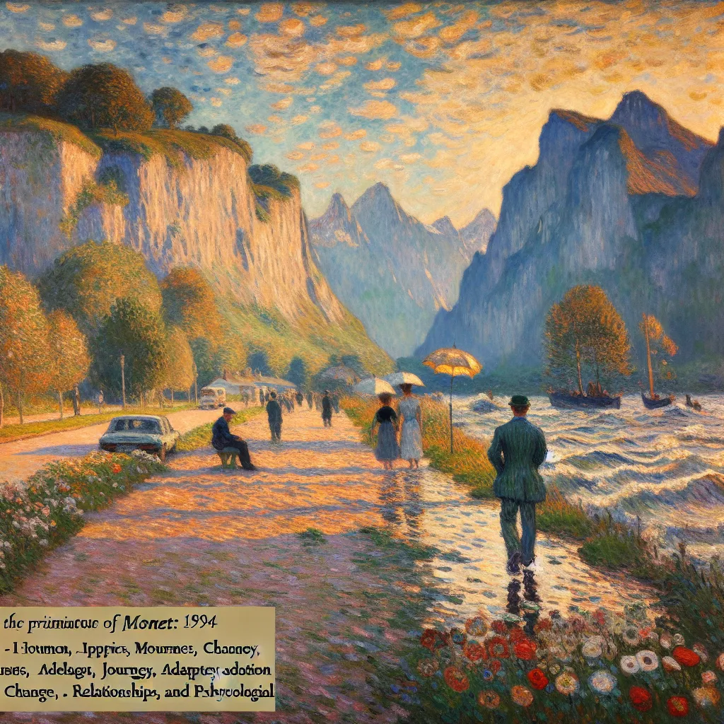 Journey, Swap, Adapt, Relationships, Psychological in the style of Monet