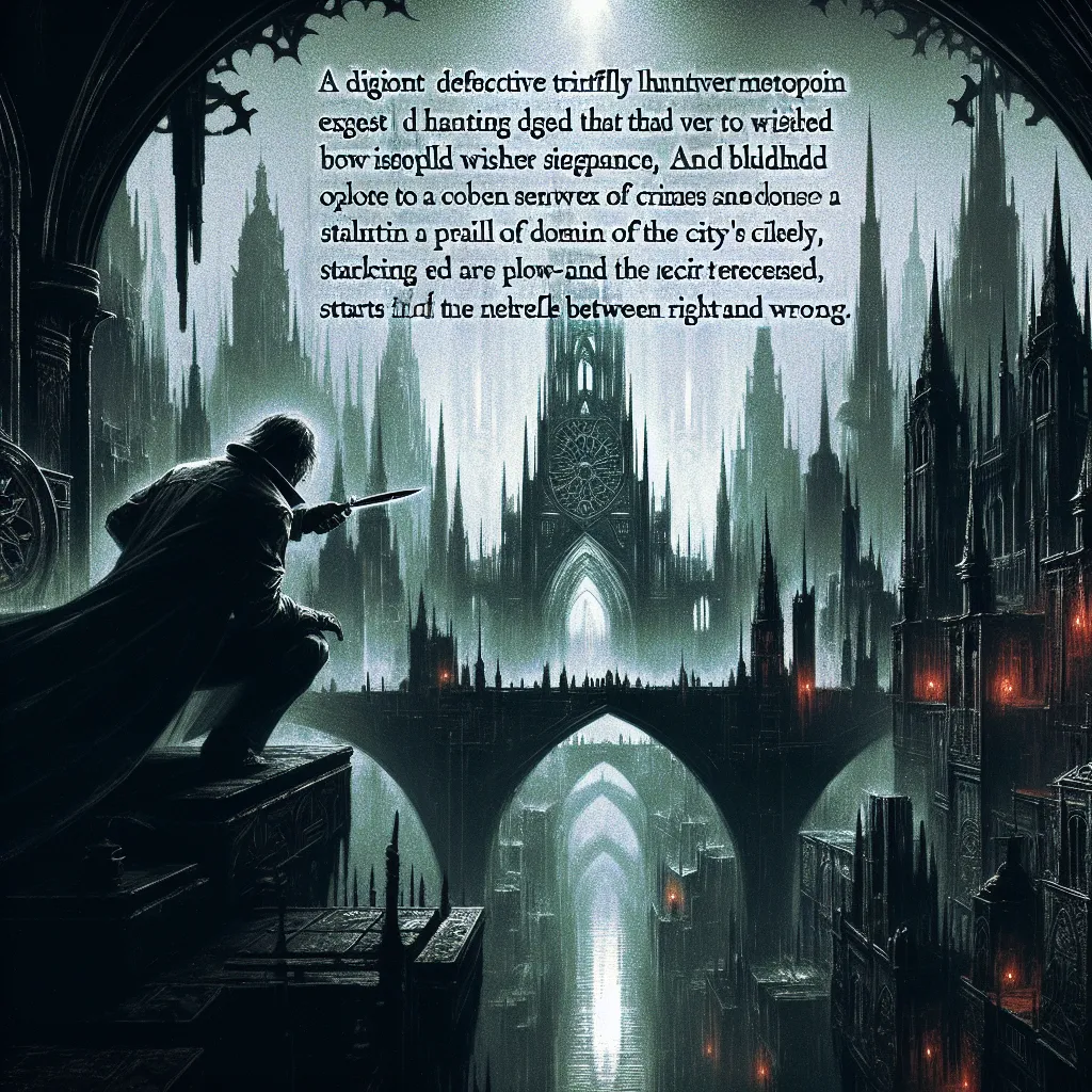 A dark and gritty crime thriller in the decaying metropolis where shadows whisper secrets and fear blankets the air. A detective on the hunt for the legendary Street God, a figure who rules the criminal underworld, uncovers a series of crimes with a mysterious signature. Reluctantly teaming up with Nico "Knives" Barone, a former enforcer, they enter the dangerous realm of the Street God, facing treachery and a sinister web of power. In the heart of the city, they confront the Street God in an ab