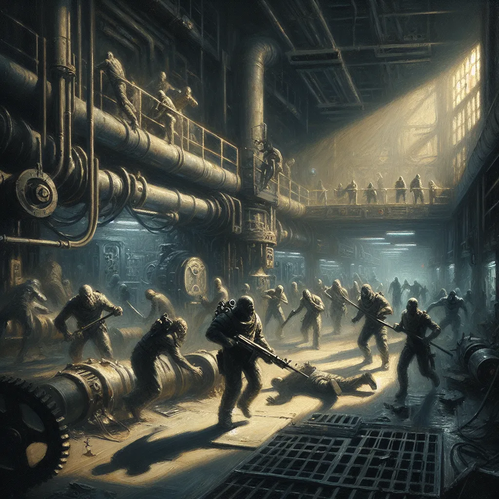 1. Facility  
2. Mutant  
3. Shadows  
4. Torture  
5. Survival in the style of Monet