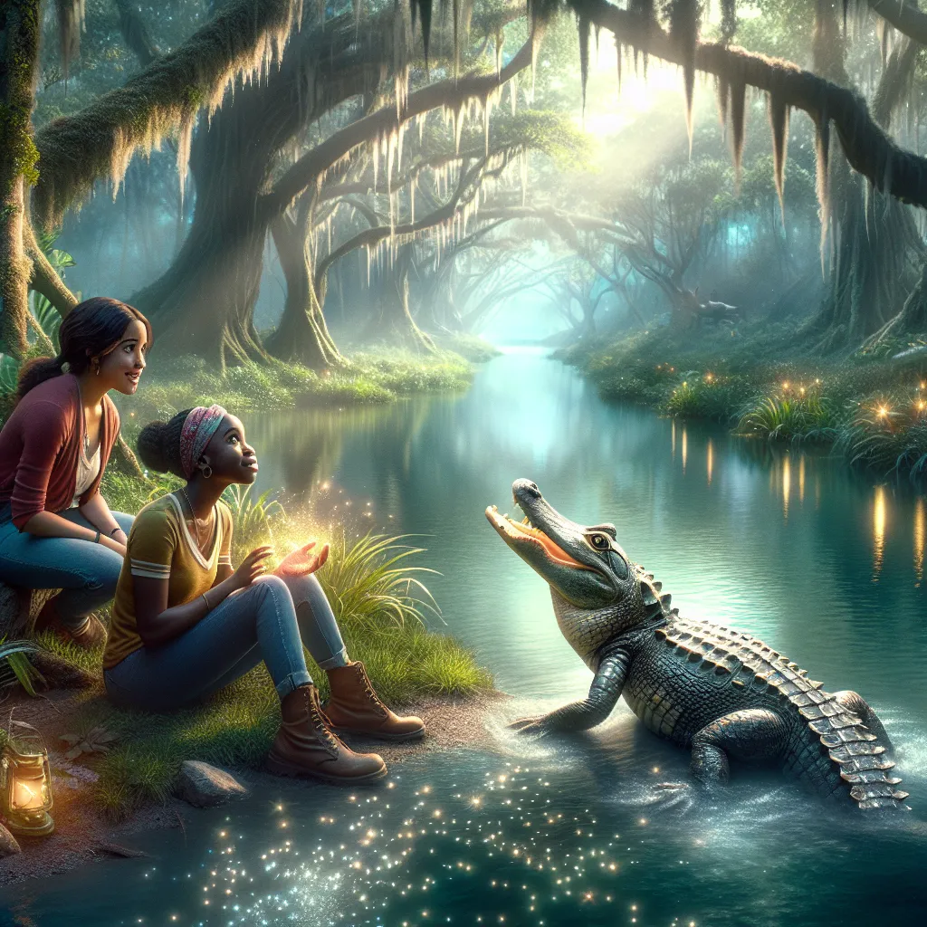 A boy named Henry undergoes a mysterious transformation into an alligator. His family, Rachel and Elaine, struggle to bring him back, visiting him by the creek where he roams. Despite his new form, their love remains unwavering in the face of this fantastical tale.