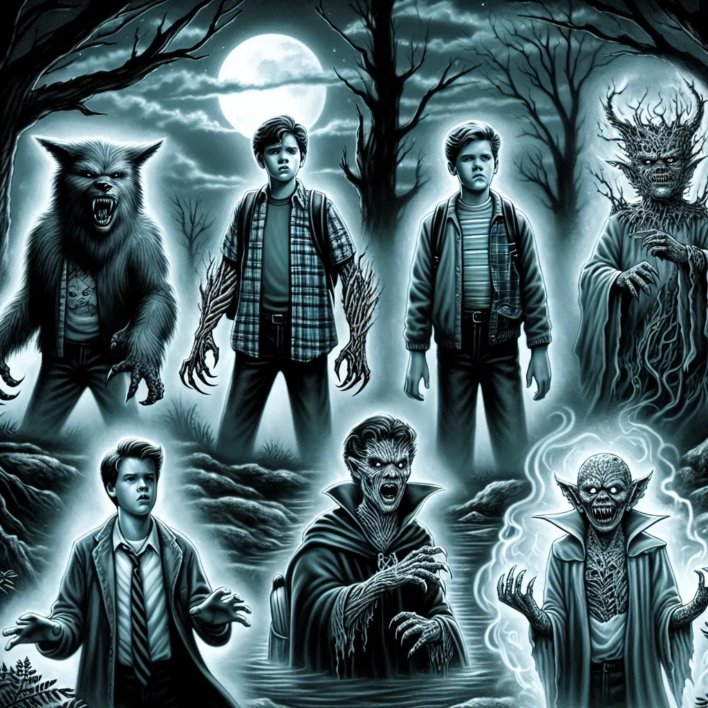 Title: "The Nightfall Six: The Awakening of Monsters"
Genre: Horror

A chilling excerpt from a horror short story, "The Nightfall Six," where six teenage boys undergo terrifying transformations one fateful night. Presented in vivid detail, their bodies morph into legendary monsters, each facing new urges and struggles against their monstrous nature. Will they succumb, or protect what remains of their humanity and friendship?