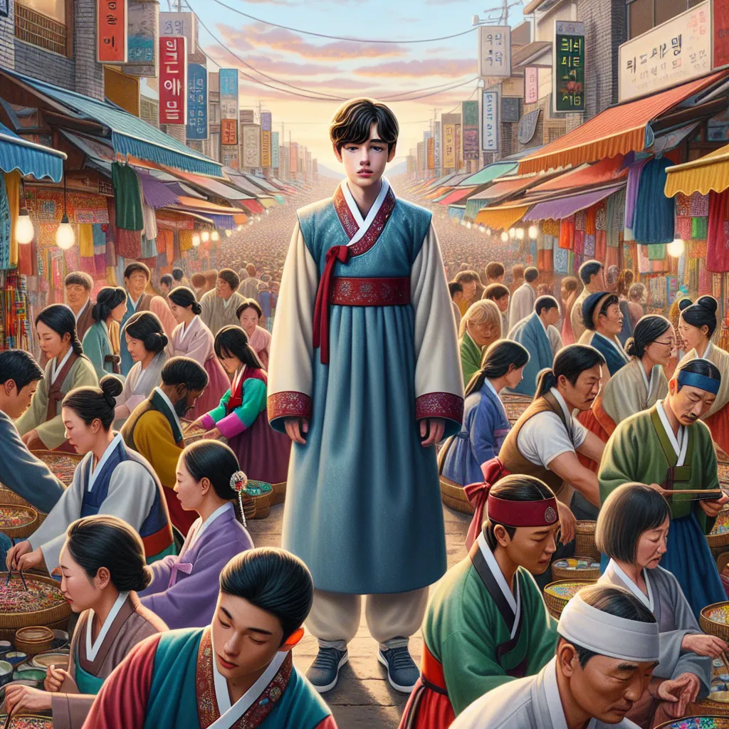 A detailed story following the journey of a boy named Lucas who unexpectedly finds himself in the body of a Korean woman named Sun-hee. With poignant moments and cultural insights, Lucas navigates this new life, learning to adapt to Sun-hee's routines and identity.