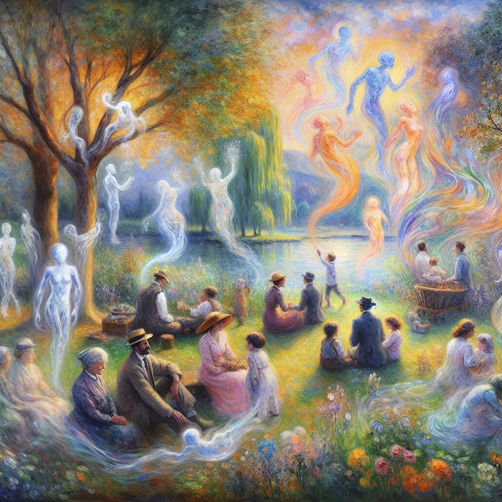 1. Family
2. Transformation
3. Imagination
4. Ghostly
5. Identity in the style of Monet