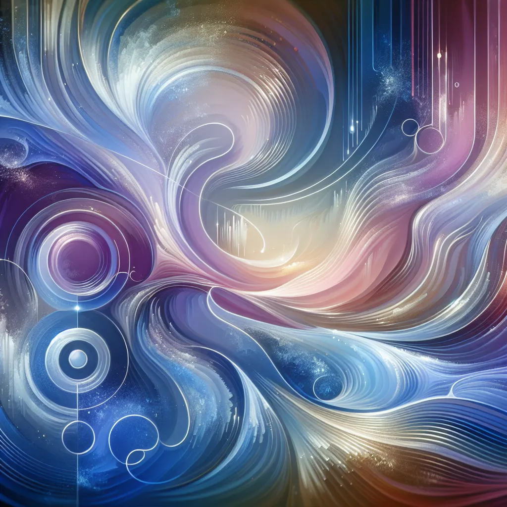 An abstract design representing a moment of reflection and introspection.