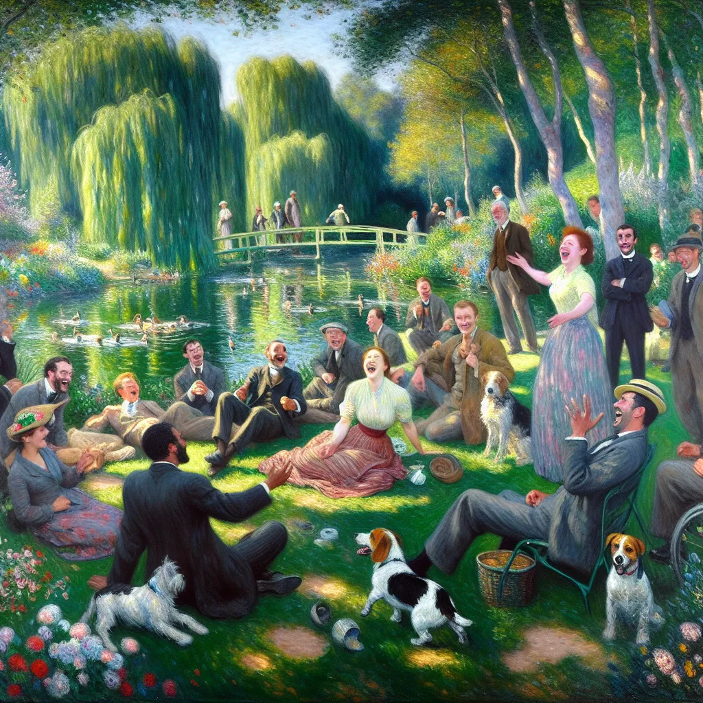 1. Prank  
2. Hypnosis  
3. Friends  
4. Pets  
5. Comedy in the style of Monet