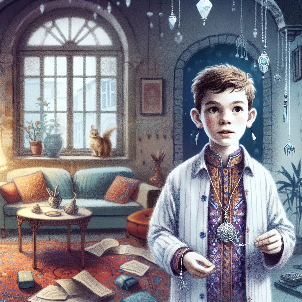A young boy named Benjamin wakes up in the middle of the night, dressed in his friend's mom's clothes and jewelry, experiencing a bewildering sleepwalking adventure.