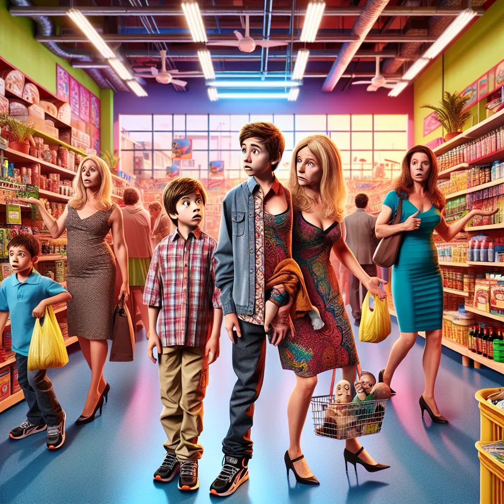 A young boy, Mason, mysteriously swaps bodies with an adult woman, Rebecca, during a family argument in a bustling store. Now trapped in an adult's life and responsibilities, Mason navigates his new reality as Rebecca, hiding his true identity from the world.