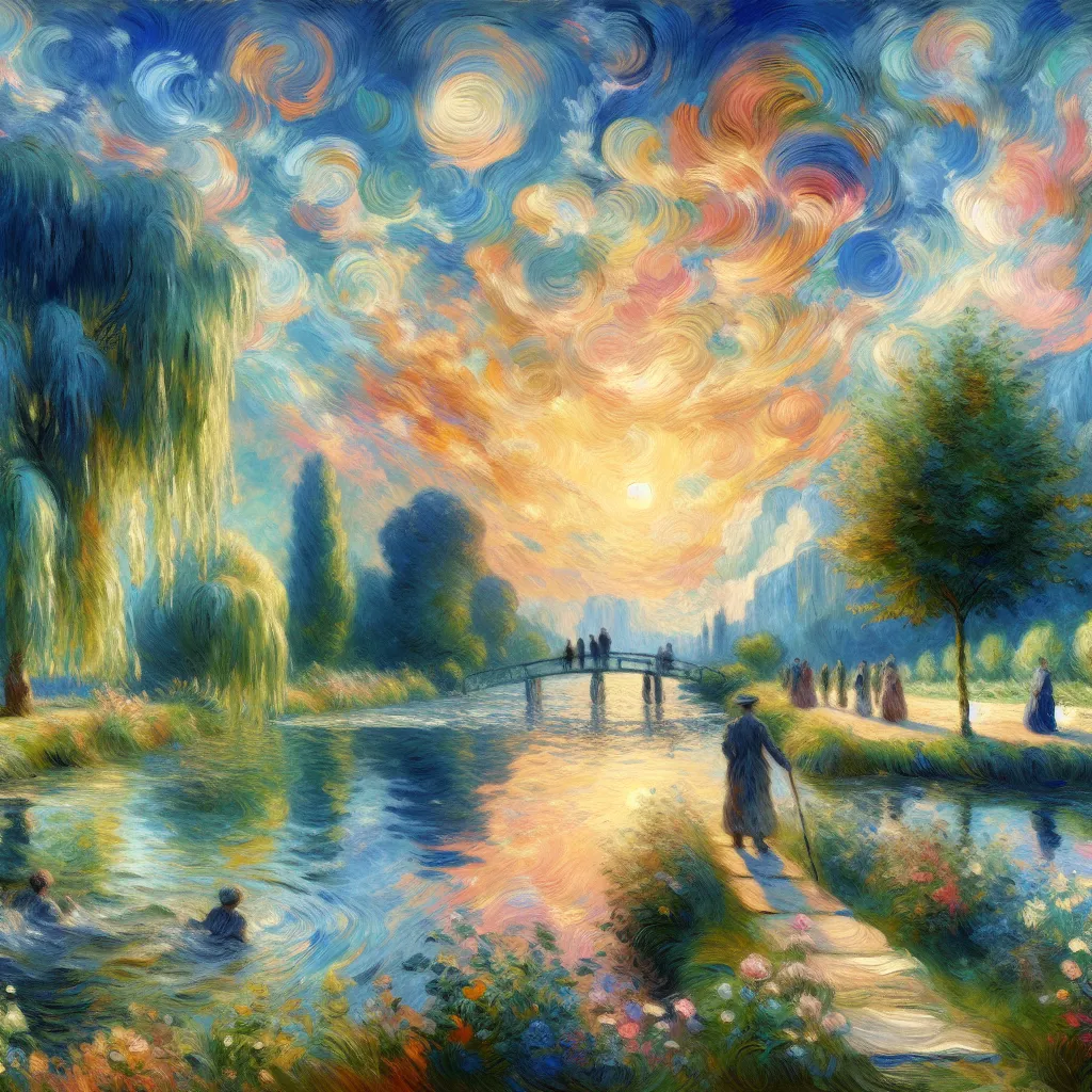 Transformation, Transition, Change, Identity, Evolution in the style of Monet