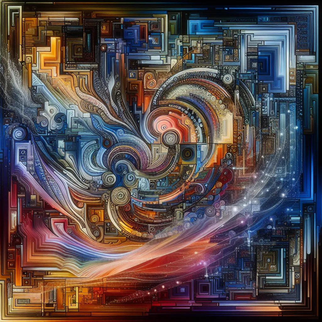 "An abstract and artistic representation of the limits of assistance, featuring intricate patterns and colors."